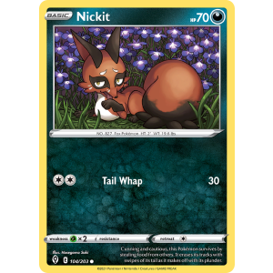 Nickit 104/203 Pokemon TCG Sword & Shield Evolving Skies