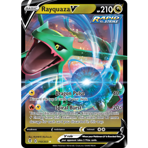 Rare Holo V Rayquaza V 110/203 Pokemon TCG Sword & Shield Evolving Skies