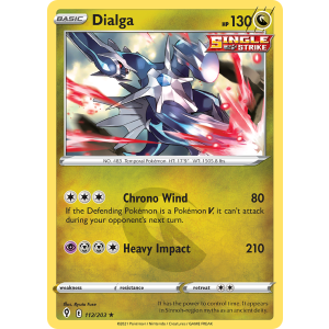 Rare Holo Dialga 112/203 Pokemon TCG Sword & Shield Evolving Skies