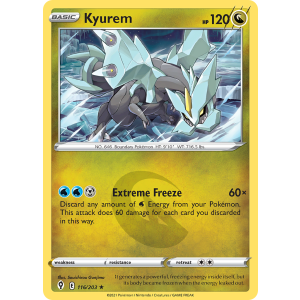 Rare Holo Kyurem 116/203 Pokemon TCG Sword & Shield Evolving Skies