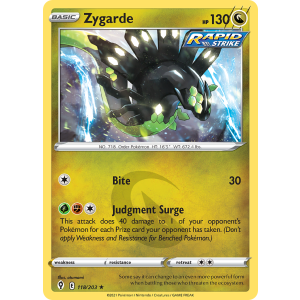 Rare Holo Zygarde 118/203 Pokemon TCG Sword & Shield Evolving Skies