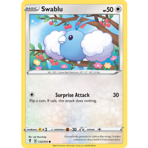 Swablu 132/203 Pokemon TCG Sword & Shield Evolving Skies