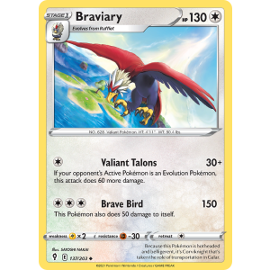 Braviary 137/203 Pokemon TCG Sword & Shield Evolving Skies