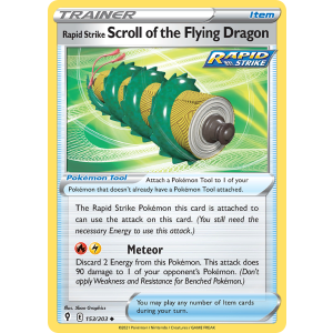 Rapid Strike Scroll of the Flying Dragon 153/203 Pokemon TCG Sword & Shield Evolving Skies