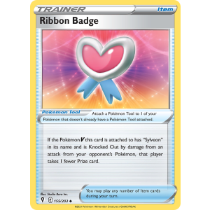 Ribbon Badge 155/203 Pokemon TCG Sword & Shield Evolving Skies