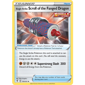 Single Strike Scroll of the Fanged Dragon 158/203 Pokemon TCG Sword & Shield Evolving Skies