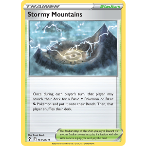 Stormy Mountains 161/203 Pokemon TCG Sword & Shield Evolving Skies