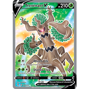 Rare Ultra Trevenant V 168/203 Pokemon TCG Sword & Shield Evolving Skies