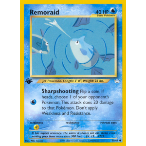 Remoraid 50/64 Pokemon TCG Neo Neo Revelation