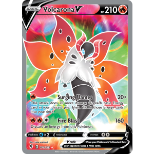 Rare Ultra Volcarona V 170/203 Pokemon TCG Sword & Shield Evolving Skies