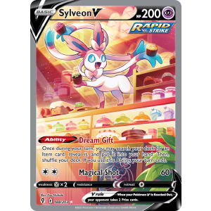 Rare Ultra Sylveon V 184/203 Pokemon TCG Sword & Shield Evolving Skies