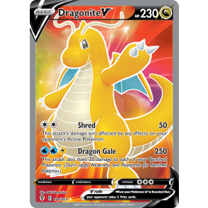 Rare Ultra Dragonite V 191/203 Pokemon TCG Sword & Shield Evolving Skies