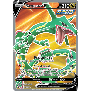 Rare Ultra Rayquaza V 193/203 Pokemon TCG Sword & Shield Evolving Skies