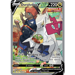 Rare Ultra Duraludon V 198/203 Pokemon TCG Sword & Shield Evolving Skies