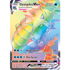 Rare Rainbow Gyarados VMAX 207/203 Pokemon TCG Sword & Shield Evolving Skies