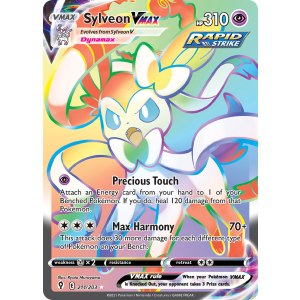 Rare Rainbow Sylveon VMAX 211/203 Pokemon TCG Sword & Shield Evolving Skies