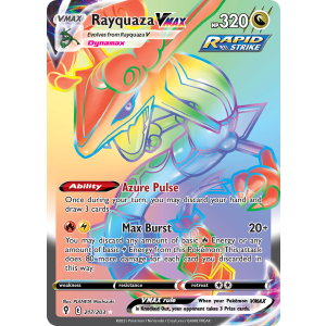 Rare Rainbow Rayquaza VMAX 217/203 Pokemon TCG Sword & Shield Evolving Skies