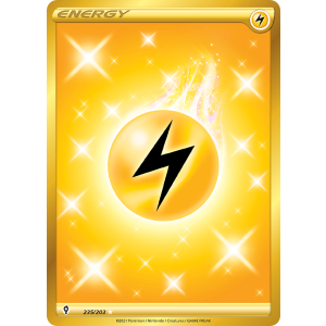 Rare Secret Lightning Energy 235/203 Pokemon TCG Sword & Shield Evolving Skies