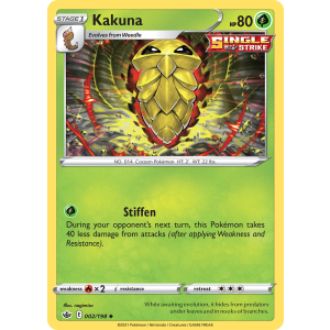 Kakuna 2/198 Pokemon TCG Sword & Shield Chilling Reign