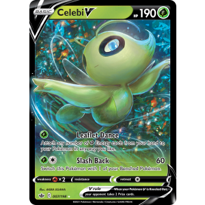 Rare Holo V Celebi V 7/198 Pokemon TCG Sword & Shield Chilling Reign