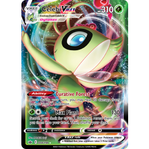 Rare Holo VMAX Celebi VMAX 8/198 Pokemon TCG Sword & Shield Chilling Reign