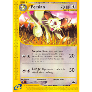 Persian 42/144 Pokemon TCG E-Card Skyridge