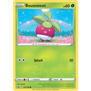 Bounsweet 13/198 Pokemon TCG Sword & Shield Chilling Reign