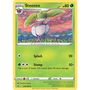 Steenee 14/198 Pokemon TCG Sword & Shield Chilling Reign