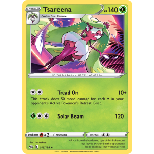 Tsareena 15/198 Pokemon TCG Sword & Shield Chilling Reign