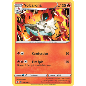 Volcarona 24/198 Pokemon TCG Sword & Shield Chilling Reign