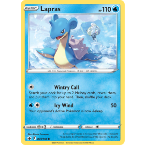 Lapras 29/198 Pokemon TCG Sword & Shield Chilling Reign