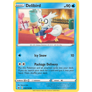 Delibird 32/198 Pokemon TCG Sword & Shield Chilling Reign