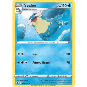 Sealeo 38/198 Pokemon TCG Sword & Shield Chilling Reign