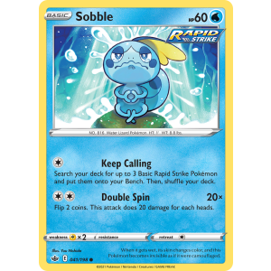 Sobble 41/198 Pokemon TCG Sword & Shield Chilling Reign