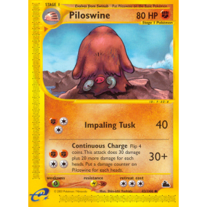 Piloswine 43/144 Pokemon TCG E-Card Skyridge