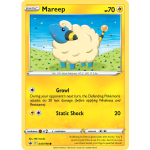 Mareep 47/198 Pokemon TCG Sword & Shield Chilling Reign