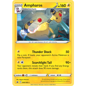 Ampharos 49/198 Pokemon TCG Sword & Shield Chilling Reign