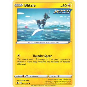 Blitzle 50/198 Pokemon TCG Sword & Shield Chilling Reign