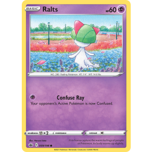 Ralts 59/198 Pokemon TCG Sword & Shield Chilling Reign