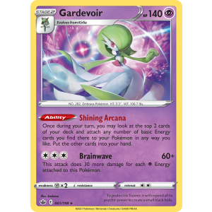 Rare Holo Gardevoir 61/198 Pokemon TCG Sword & Shield Chilling Reign