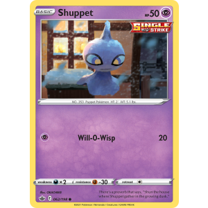 Shuppet 62/198 Pokemon TCG Sword & Shield Chilling Reign