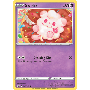 Swirlix 67/198 Pokemon TCG Sword & Shield Chilling Reign