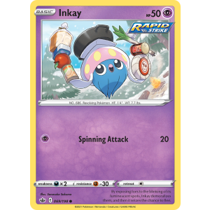 Inkay 69/198 Pokemon TCG Sword & Shield Chilling Reign