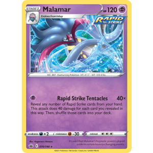 Malamar 70/198 Pokemon TCG Sword & Shield Chilling Reign