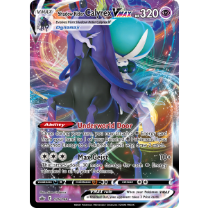 Rare Holo VMAX Shadow Rider Calyrex VMAX 75/198 Pokemon TCG Sword & Shield Chilling Reign