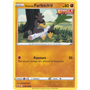 Galarian Farfetch'd 78/198 Pokemon TCG Sword & Shield Chilling Reign