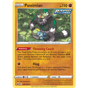 Passimian 88/198 Pokemon TCG Sword & Shield Chilling Reign