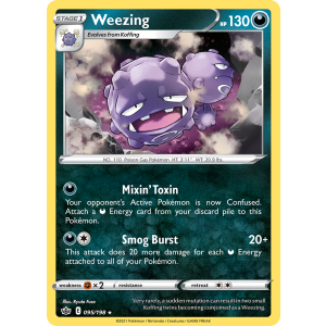 Weezing 95/198 Pokemon TCG Sword & Shield Chilling Reign