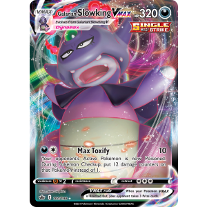 Rare Holo VMAX Galarian Slowking VMAX 100/198 Pokemon TCG Sword & Shield Chilling Reign