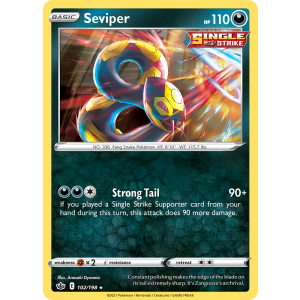 Seviper 102/198 Pokemon TCG Sword & Shield Chilling Reign